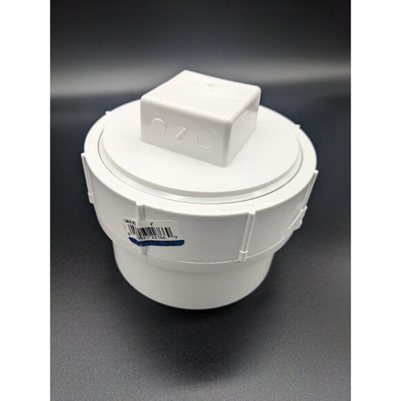 4" PVC Sewer Cleanout cap, PVC DWV Flush Sewer Cleanout Adapter with Plug Nibco - Picture 1 of 4